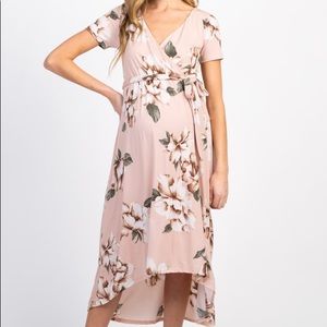 Pink blush Maternity Nursing Dress